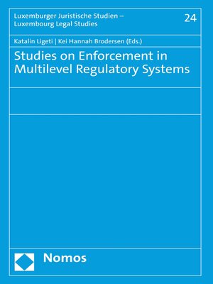 cover image of Studies on Enforcement in Multilevel Regulatory Systems